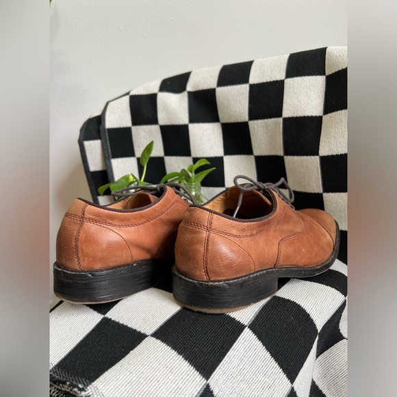 Crown Vintage Brown Leather Dress Shoes 9M - Picture 4 of 8